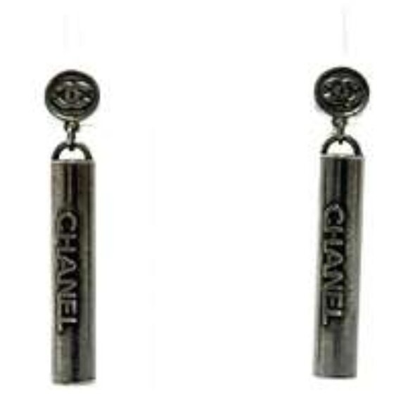 #105  Authentic Chanel Drop Stud Earrings - Picture 3 of 7